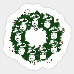 A-Wreath-A Franklin Sticker